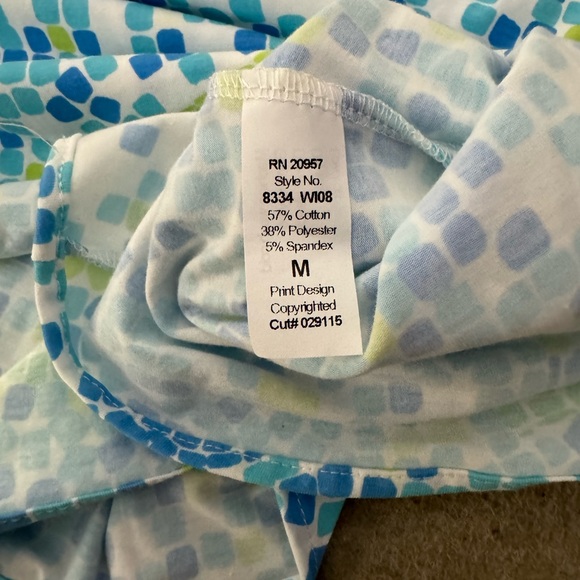 Tori Richard Tile We Meet Again Nova Shirt Size Medium Sleeveless - Picture 4 of 9